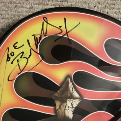 Bret Michaels Signed Autographed Dean “The Player” Acoustic Guitar Flames Poison image 10