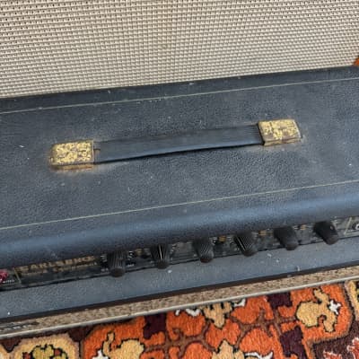 Vintage 1960s Carlsbro CS40-60 EL34 Valve Guitar Amplifier Head w/ Lay Down TFs image 6