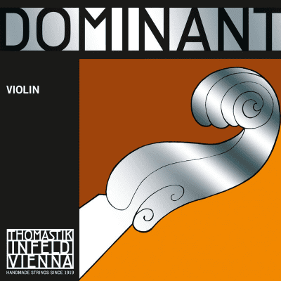 Thomastik-Infeld 130MS 1/2 Dominant Aluminum Wound Carbon Steel Core Loop End 1/2 Violin String - E (Medium)