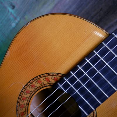 M. G. Contreras Flamenco Student Model 1980's-1990's - Natural with Hard Case & Wittner Mechanical Tuners image 9