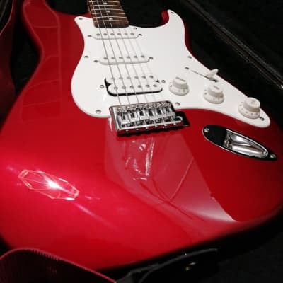 Squier Affinity Series Stratocaster HSS with Rosewood Fretboard 2004 - 2013 - Metallic Red for sale