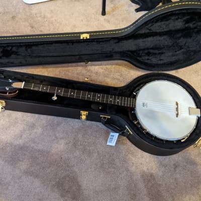 Modern Vintage 1970's (late) Hondo 5 String Resonator Banjo +