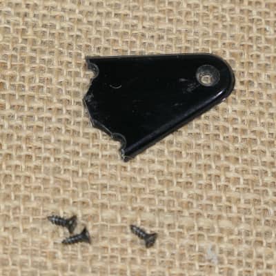 Truss Rod Cover Black, Genuine 1989 Peavey Tracer Deluxe #DN02 for sale
