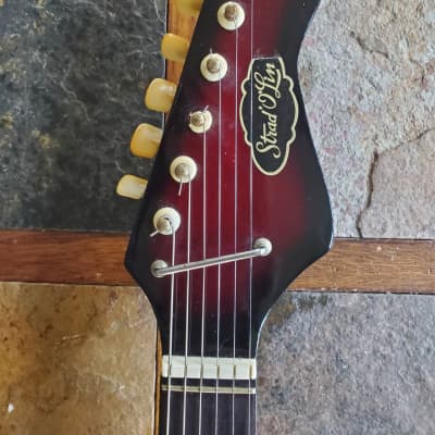 Stradolin RJ1 vintage short-scale electric guitar MIK 1960s red burst image 5