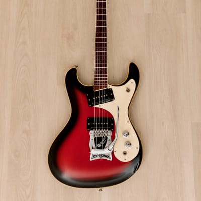 2000s Mosrite USA Ventures Model Mark I 1964 Vintage Reissue Red Sunburst w/ Vibramute, Fillmore image 2