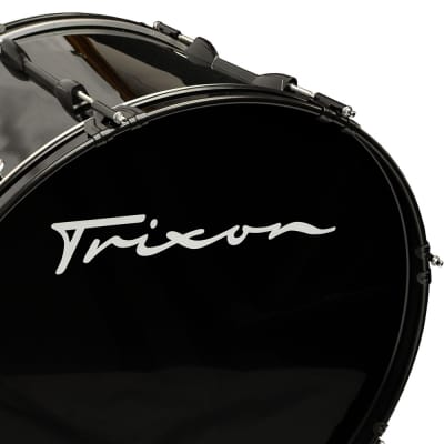 Trixon Field Series Marching Bass Drum 28x12 - Black image 2