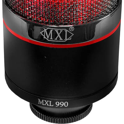 MXL 990 Blaze Large Diaphragm Condenser Microphone with Red LED Light image 3