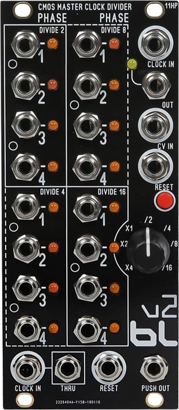 Blue Lantern CMOS Clock Divider Eurorack Synth Module image 1