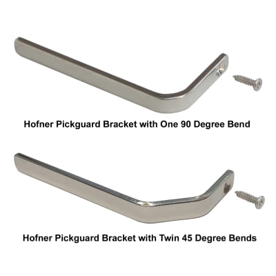 Höfner H65/36MBN Pickguard Bracket  for Höfner Basses - Single Bend Style image 2