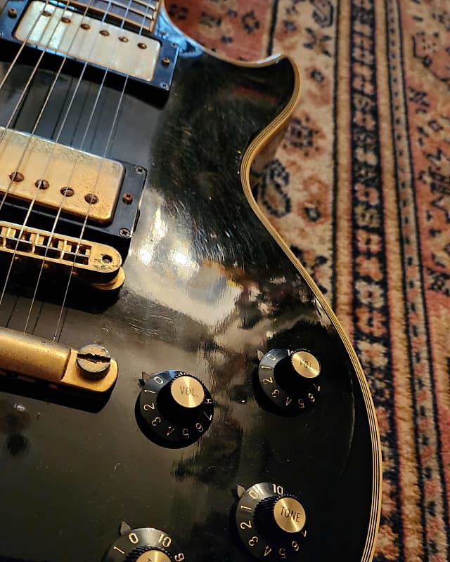 1978 Greco EG-500CB Black Les Paul Custom w/ Original Gigbag