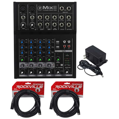 Mackie 402VLZ4 4-Channel Ultra Compact Mixer Bundle with Knox Gear