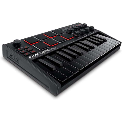 Akai MPK Mini MK3 25-Key MIDI Keyboard Compact Controller MKIII + MPC Beats Black image 8