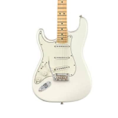 Fender Player Stratocaster Left-Handed Electric Guitar. Maple FB, Polar White image 7