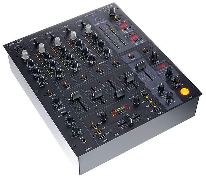 ベリンガー DJミキサー BPMカウンター 5ch エフェクト DJX750 - DJ機器