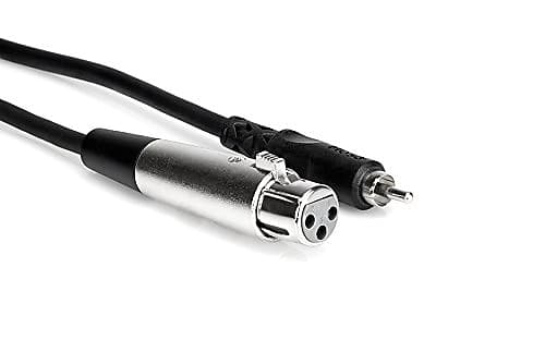 Hosa - XRF-110 - XLR Female to RCA Male Audio Interconnect Cable - 10 ft. image 1