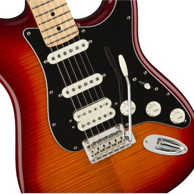 Fender Player Stratocaster HSS Plus Top Electric Guitar Maple Fingerboard Aged Cherry Burst image 6