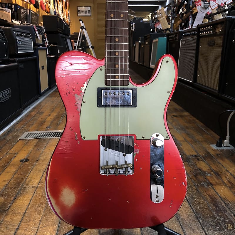 Fender Custom Shop Limited Edition '60s HS Tele Heavy Relic Aged Candy  Apple Red Over Pink Paisley w/Hard Case