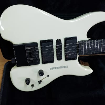 Steinberger GM7-12A 2000s 12-string in white - EMGs, Trac-Tuner, All original with OHSC. FLAWLESS! image 2