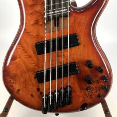 Ibanez Bass Workshop Multi Scale SRMS805BTT-STK 5-String Brown Topaz Burst sn: 20121291 for sale