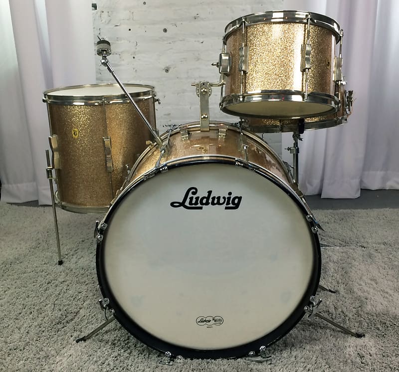 Ludwig No. 996-1 Club Date Outfit 12" / 14" / 20" Drum Set 1960s image 9