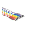 Hosa - Unbalanced Patch Cables 1/4" TS male to Same (8), Mult, 3ft