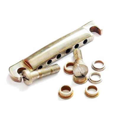 Faber TP-59 Tone-Lock Standard 5/16-24 Aluminum Tailpiece Kit 4001 Aged Nickel for sale