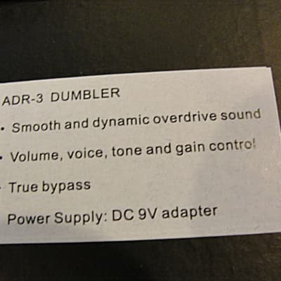 Tom's Line Engineering ADR-3 Dumbler Dumble Amp Simulator Guitar effects Pedal image 9