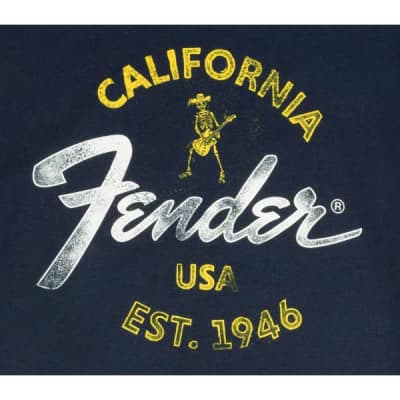 Fender Baja Blue T-Shirt Blue M image 2