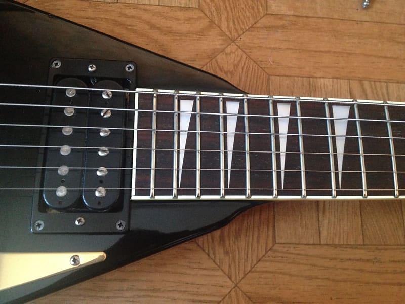 1987 Fernandes JS 100 RR Rhandy Rhoads Black Japan | Reverb