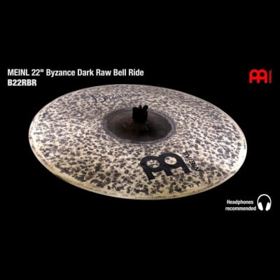 Meinl Byzance Dark Raw Bell Ride Cymbal 22 image 3