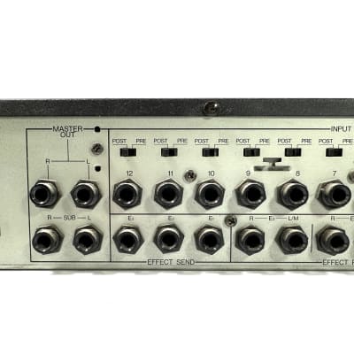 Korg Kmx-122 keyboard mixer 12 channel 1987 - Black image 6