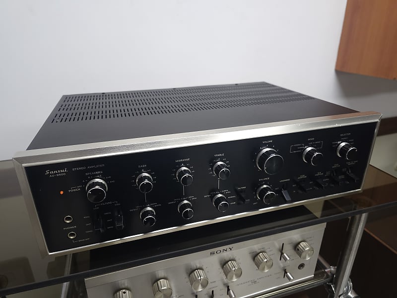 Sansui AU-9500 Stereo Amplifier Recapped Operational  			