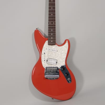 2021 Fender Kurt Cobain Jag-Stang Fiesta Red Electric Guitar w/Gig Bag image 1