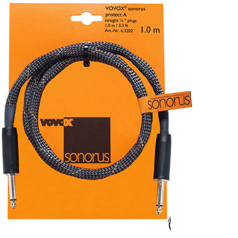 Vovox Sonorus Protect A Instrument Cable - Straight, 3.3 ft