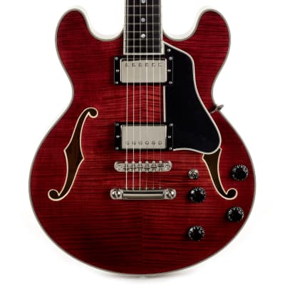 Eastman T484 Flame Maple Semi Hollow Body - Classic Stain