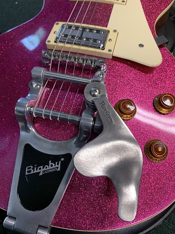 【10318】 EPIPHONE Les Paul 100 pink Epiphone Les Paul Standard '60s Electric Guitar Heather Poly