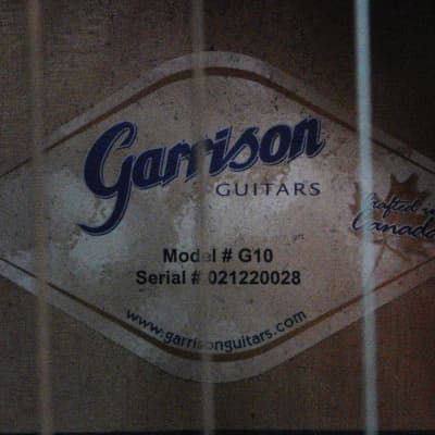Garrison Flamed Birch Acoustic Guitar Natural - W/Setup & Case image 8