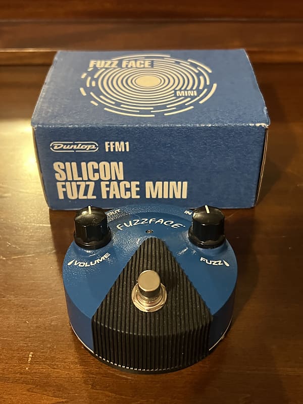 Dunlop FFM1 Silicon Fuzz Face Mini - Blue | Reverb