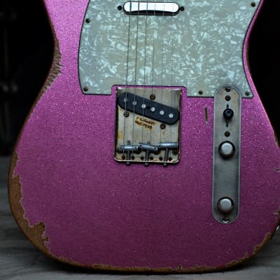 American Custom Fender Telecaster Relic Pink Sparkle CS Texas Specials image 3