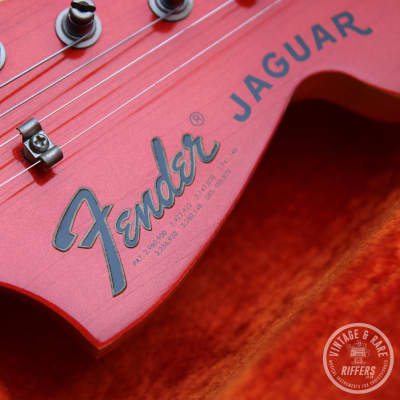 (Video) *All Original* 1969 Fender Jaguar Candy Apple Red, Rosewood Fretboard, Block Inlays w/OHSC, Case Candy | Rare Custom Colour Offset Vintage Guitar image 5