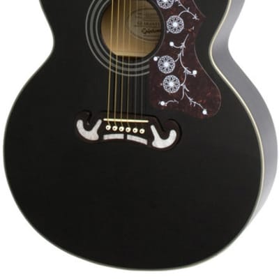 Epiphone EJ-200 Artist Acoustic Guitar - Ebony image 3