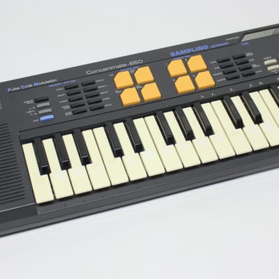 Vintage Realistic Concertmate Casio SK 5 LoFi 4 Bit Digital Sampler Mini Keyboard W Pads