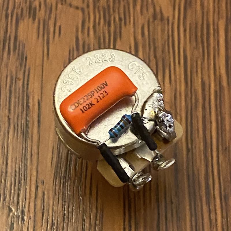 CTS 250K Volume Pot W/ Custom Treble Bleed Kit Installed Reverb