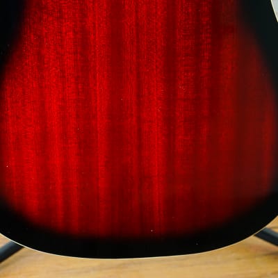 Ibanez PF28ECE Performance with Purpleheart Fretboard - Transparent Red Sunburst image 9