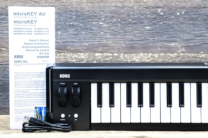 Korg microKEY Air-49 Bluetooth MIDI Keyboard 49-Key USB Controller