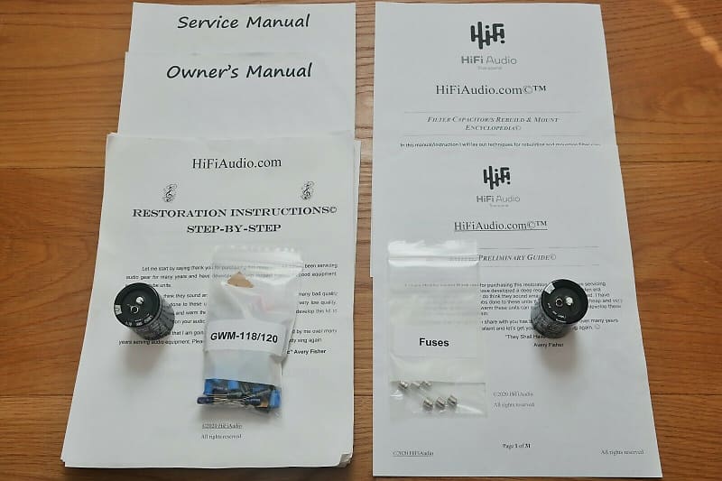 Pioneer SX-690 restoration kit filter capacitor repair rebuild fix  			