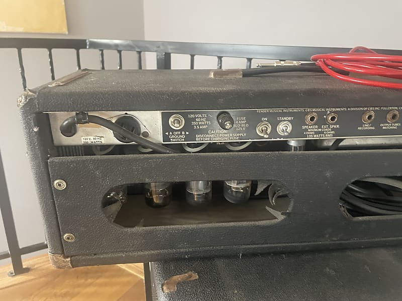 Fender Bassman 135 2-Channel 135-Watt Guitar Amp Head 1977 - 1980