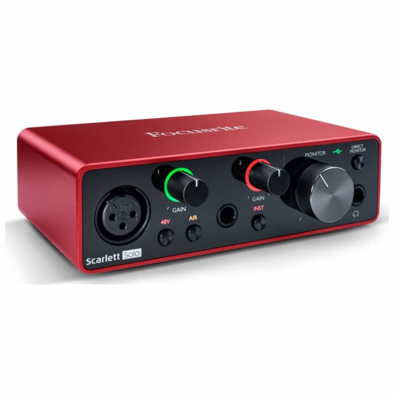 Focusrite Scarlett Solo 3rd Gen USB Audio Interface with XLR Cable