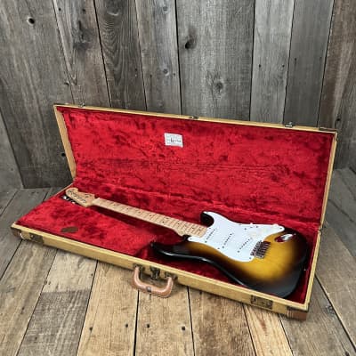Fender Stratocaster Sunburst and Tweed Vibrolux 5F11 Amplifier One Owner Vintage 1957 image 12