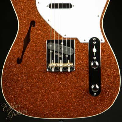 Suhr Eddie's Guitars Exclusive Custom Classic T Roasted - Orange  Sparkle image 2